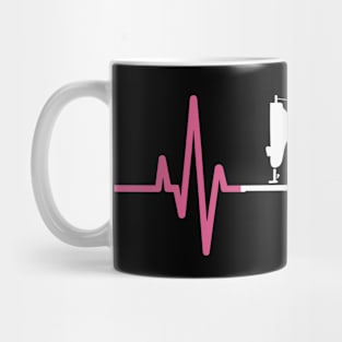 Knitting Heartbeat Mug